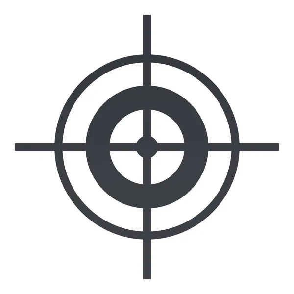 Vektor schwarzes Zielsymbol — Stockvektor