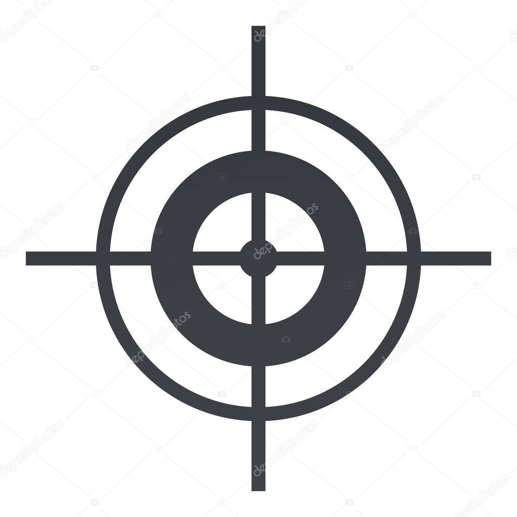 Vector Black Target Icon