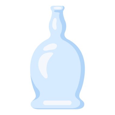 Vector Blue Glass Bottle Icon