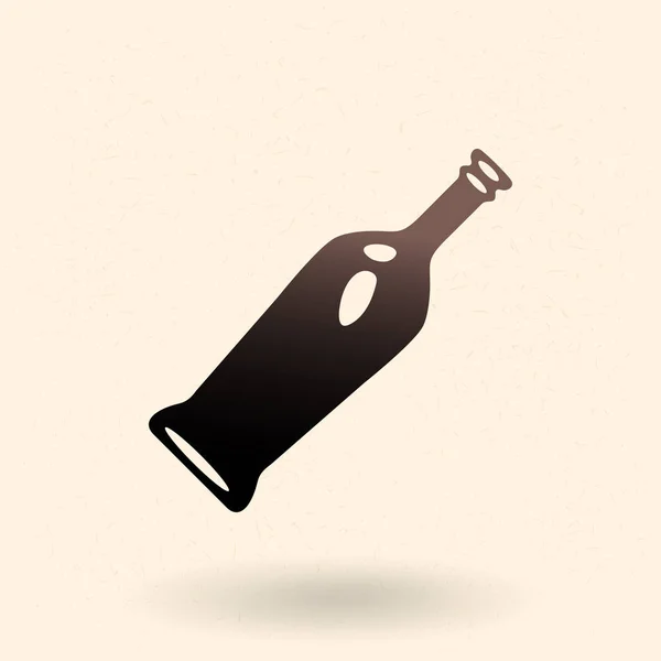 Vector Glass Cognac Bottle Icon — 스톡 벡터