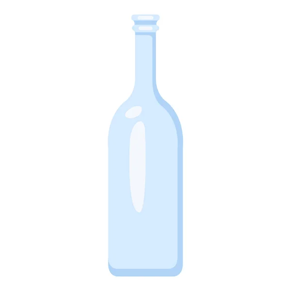 Icône de bouteille en verre bleu vectoriel — Image vectorielle