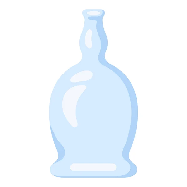 Vector Blue Glass Bottle Icon — Stock Vector