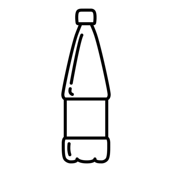 Vector Outline Plastic Bottle Icon — Stock vektor