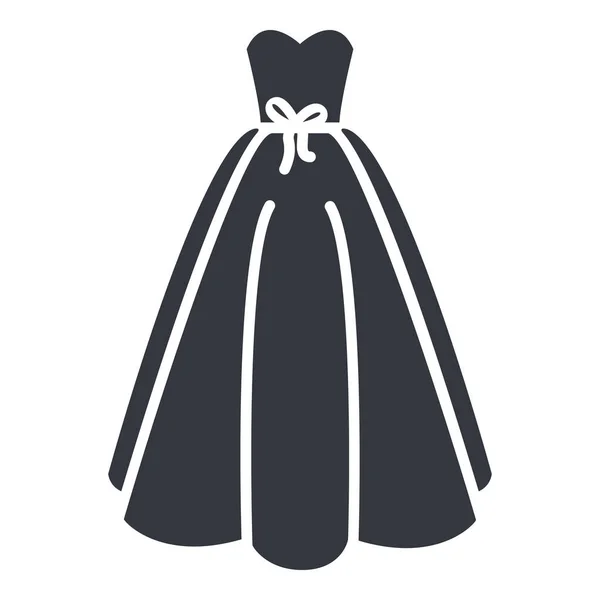 Vector Wedding Dress Icon — Stock Vector