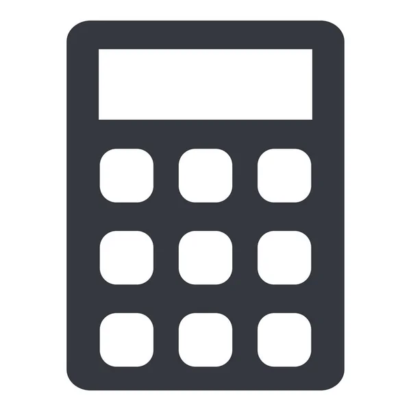 Vector Black Icon - Calculator — Stok Vektör