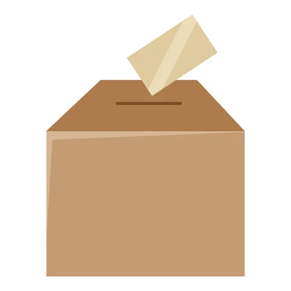 Vector Single Color Vote Box Icon — Stock Vector