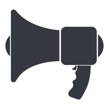 Beyaz Arkaplanda Siyah Hoparlör Simgesi