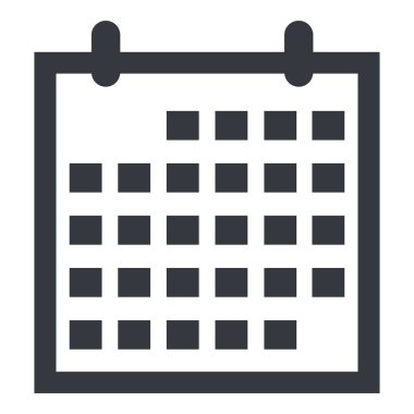 Vektör Siyah Siluet Simgesi - Terlik Takvimi