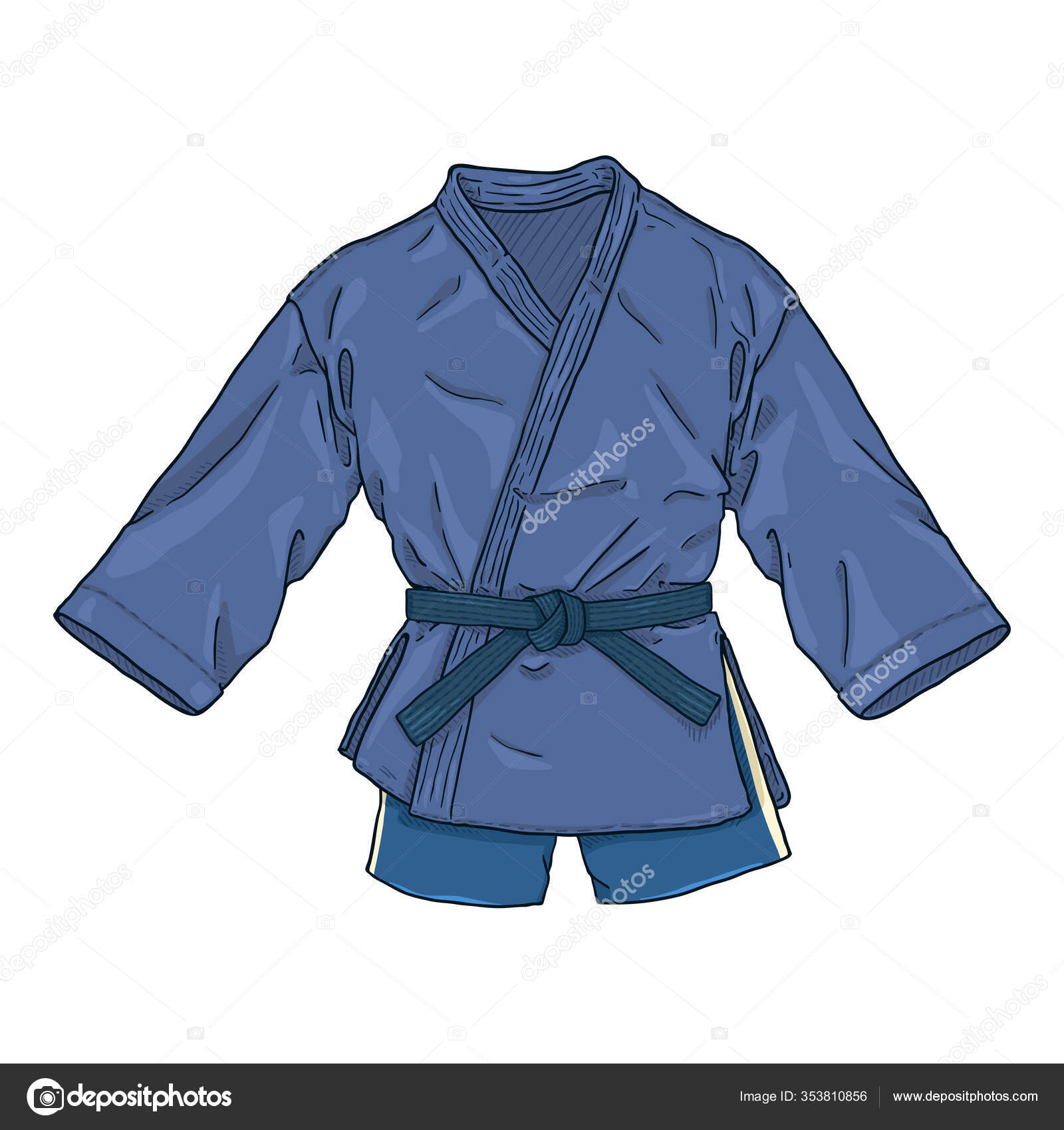 Combat sambo imágenes stock arte vectorial | Depositphotos