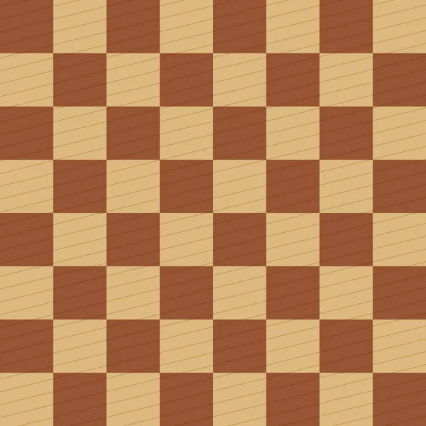 矢量无缝隙国际象棋模式 褐色背景支票 — 图库矢量图片
