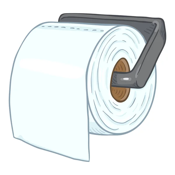 Vector Cartoon Toilettenpapierrolle — Stockvektor