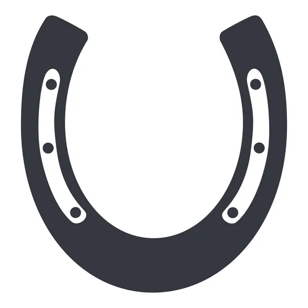 马蹄的矢量黑色轮廓图标 — 图库矢量图片