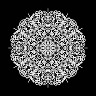 Soyut mandala. Yuvarlak desenli vektör arka plan