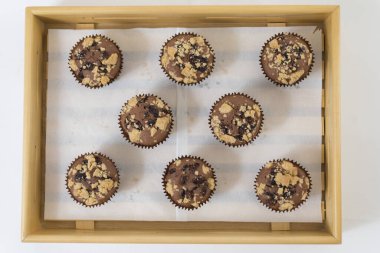 Lezzetli kek, ev yapımı fırın, seçici odaklanma.