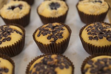 Lezzetli kek, ev yapımı fırın, seçici odaklanma.