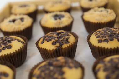 Lezzetli kek, ev yapımı fırın, seçici odaklanma.