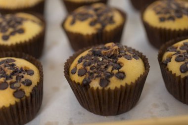 Lezzetli kek, ev yapımı fırın, seçici odaklanma.