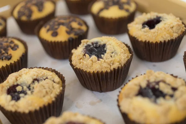 Köstliche Cupcake Hausgemachte Backwaren Selektive Fokus — Stockfoto