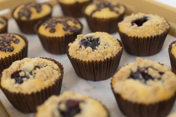 Köstliche Cupcake Hausgemachte Backwaren Selektive Fokus — Stockfoto