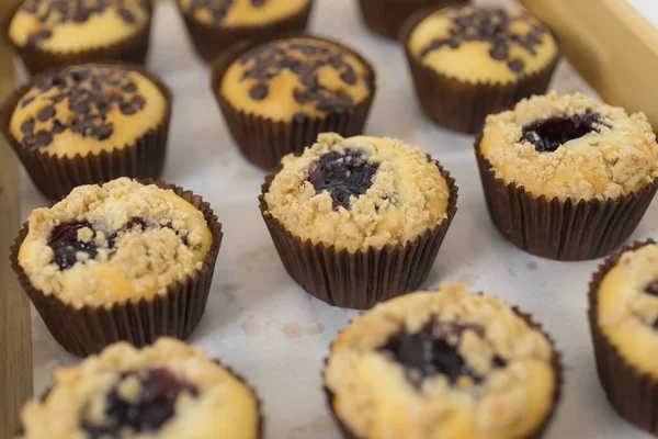 Köstliche Cupcake Hausgemachte Backwaren Selektive Fokus — Stockfoto