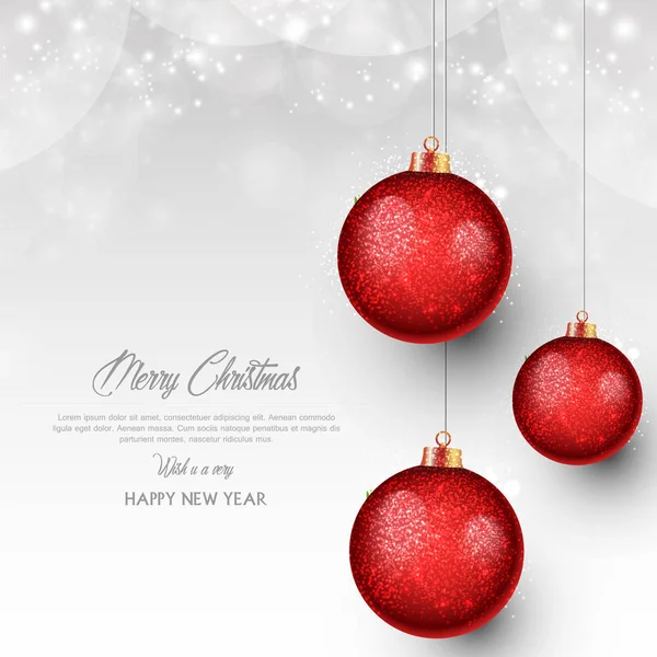 Christmas Holiday Poster Colorful Background Merry Christmas Card Colorful Vector — Stock Vector