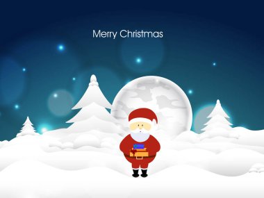 Mutlu Noeller Posteri, Renkli Vektör İllüstrasyonu.