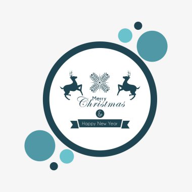 Mutlu Noeller Posteri, Renkli Vektör İllüstrasyonu.