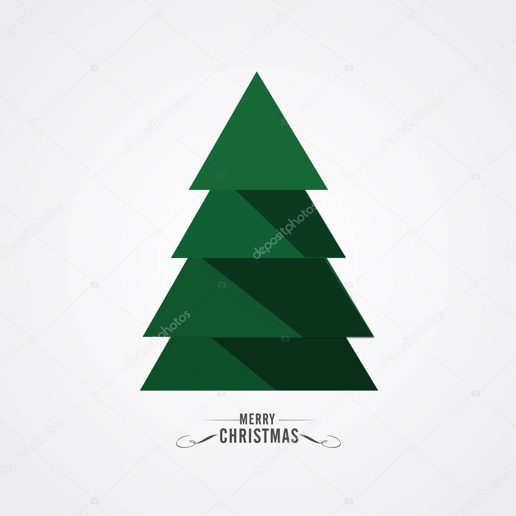 Merry Christmas Poster, Colorful Vector Illustration.