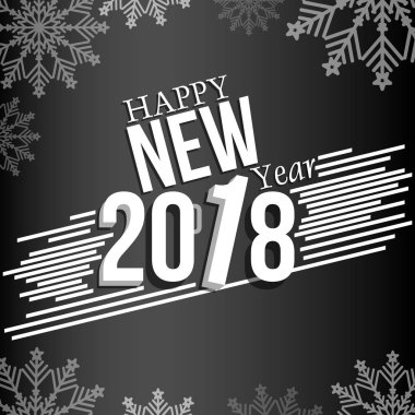 Şık bir yeni yıl posteri. Mutlu yıllar..