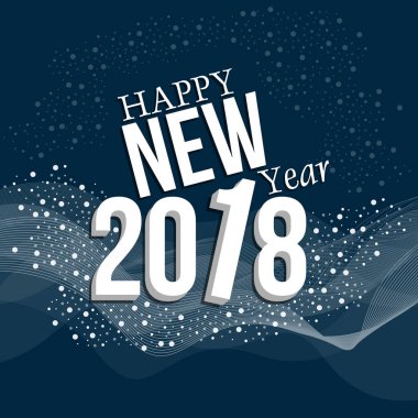 Şık bir yeni yıl posteri. Mutlu yıllar..