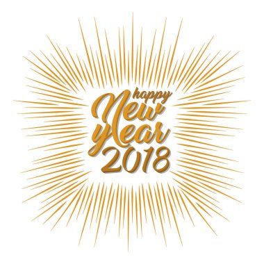 Şık bir yeni yıl posteri. Mutlu yıllar..