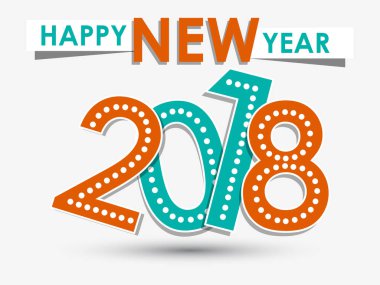 Şık bir yeni yıl posteri. Mutlu yıllar..