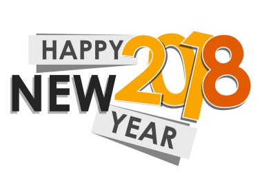 Şık bir yeni yıl posteri. Mutlu yıllar..