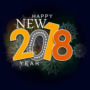 Şık bir yeni yıl posteri. Mutlu yıllar..