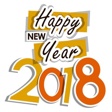 Şık bir yeni yıl posteri. Mutlu yıllar..