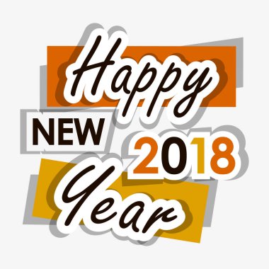 Şık bir yeni yıl posteri. Mutlu yıllar..