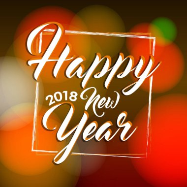 Şık bir yeni yıl posteri. Mutlu yıllar..