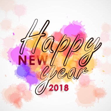 Şık bir yeni yıl posteri. Mutlu yıllar..