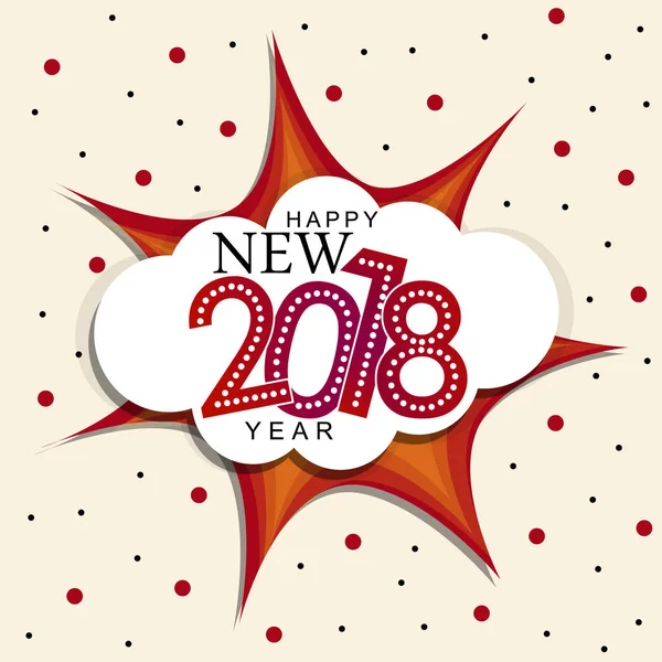 Cartaz Ano Novo Elegante Feliz Ano Novo — Vetor de Stock