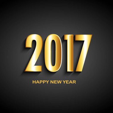 Mutlu yıllar posteri. İyi tatiller. Basit tasarım.