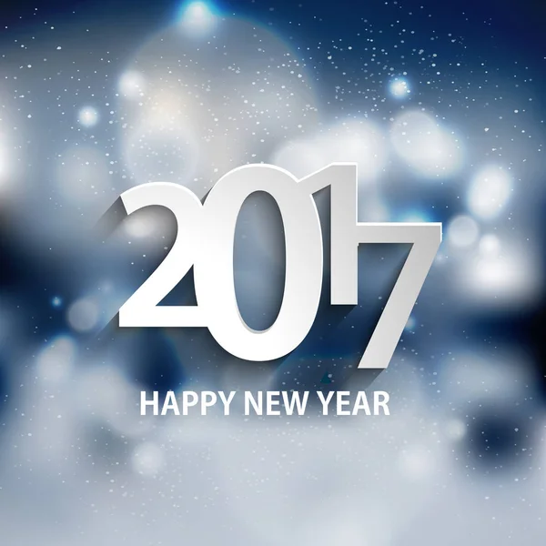 Cartaz Feliz Ano Novo Boas Férias Inverno Design Simples —  Vetores de Stock