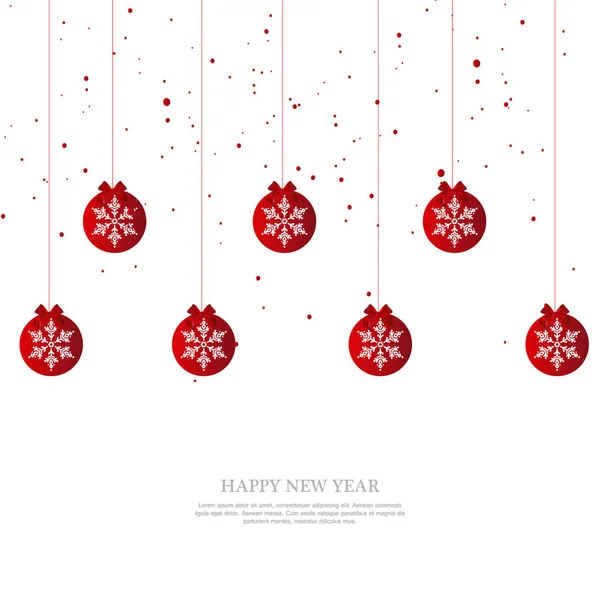 Joyeux Noël Bonne Année Carte Voeux — Image vectorielle