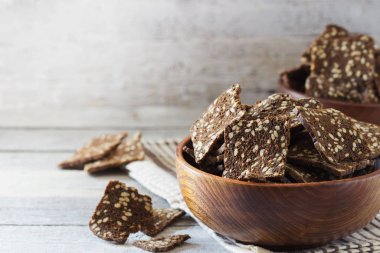 Dilimlenmiş çavdar ekmeği. 