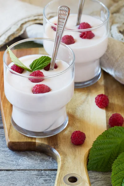 Hausgemachter Bio-Joghurt — Stockfoto