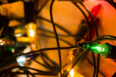 Noel çelenk dekorasyon yakın çekim.