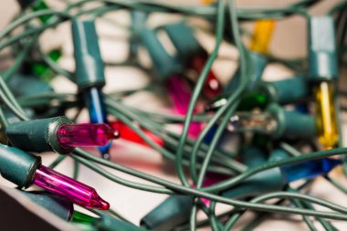 Noel çelenk dekorasyon yakın çekim.