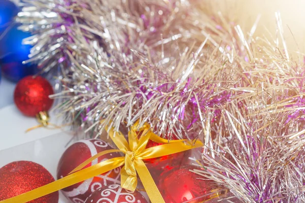 Julleksaker Och Tomtebloss Förberedelser Inför Det Nya Året — Stockfoto