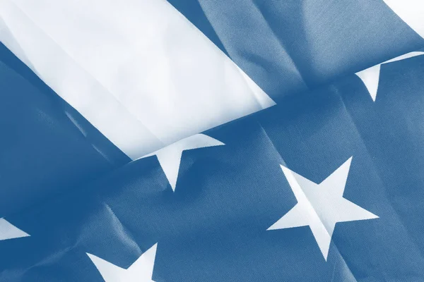 Bandeira Americana Cor Azul Clássico Tendência Ano 2020 — Fotografia de Stock