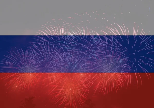 Firework Moscow Beautiful Background — Stock Photo, Image