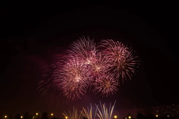 Fireworks River — Stock Photo, Image